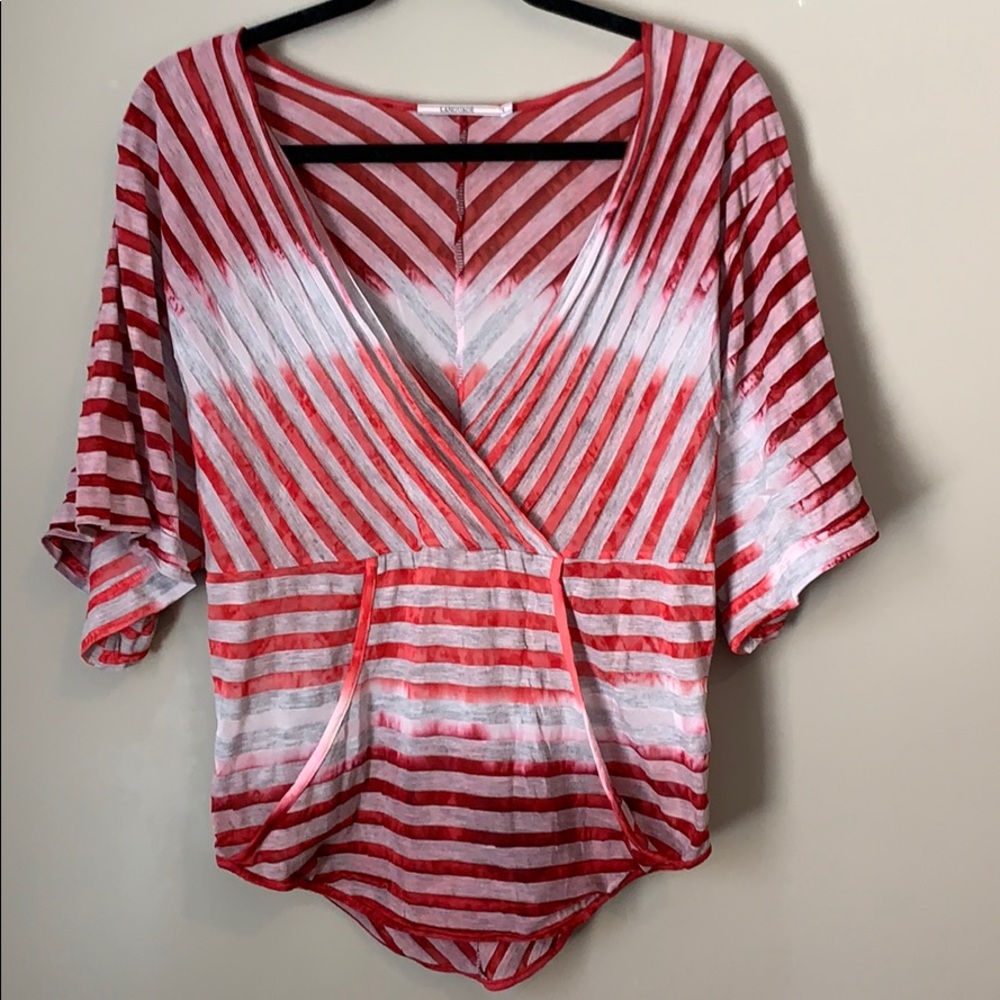 Language Striped Top.  Adorable on!